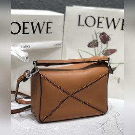 MINI PUZZLE сумка с геометрическим дизайном, коричневая Сумка пра