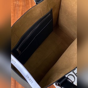 Сумка Loewe Buckle Tote Мужская сумка-тоут черного цвета Простор