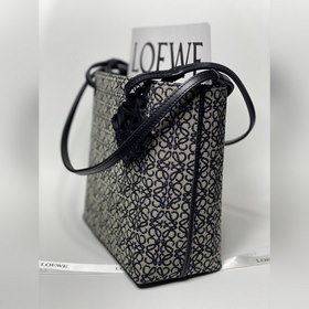 Сумка Loewe Square Tote С длинными ручкамиз кожи быка и кожаным б