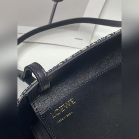 Сумка Loewe Square Tote С длинными ручкамиз кожи быка и кожаным б