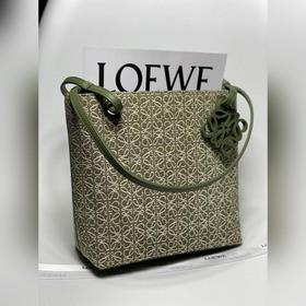 Сумка Loewe Square Tote С длинными ручкамиз кожи быка и кожаным б
