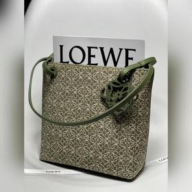 Сумка Loewe Square Tote С длинными ручкамиз кожи быка и кожаным б