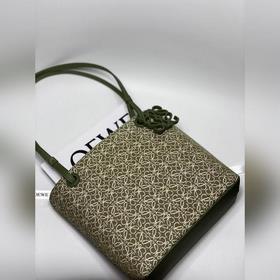 Сумка Loewe Square Tote С длинными ручкамиз кожи быка и кожаным б