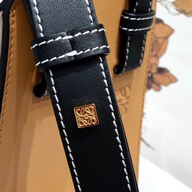 Loewe гамак Темно-оранжевая сумка с черными деталями Вместительн