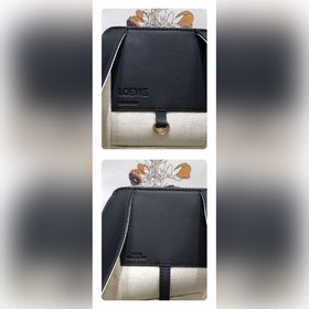 Loewe гамак Темно-оранжевая сумка с черными деталями Вместительн