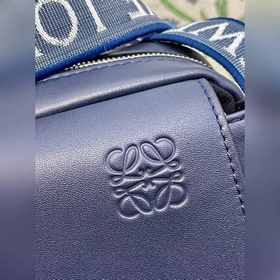 Luoyiwei Deep Blue Leather Messenger Bag Classic Messenger Bag Э