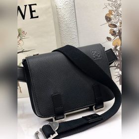 Military Bumbag Мужской поясной рюкзак, черный Изготовлен из мягк