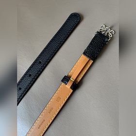 LOEWE Женский тонкий ремень из мягкой телячьей кожи с палиазой и