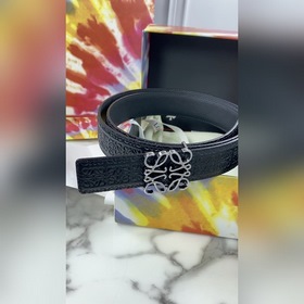 LOEWE Женский пояс Anagram из тисненной кожи гладкой кожи Ширина
