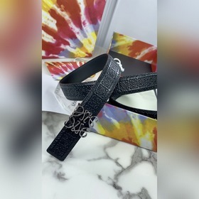 LOEWE Женский пояс Anagram из тисненной кожи гладкой кожи Ширина