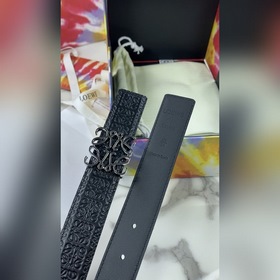 LOEWE Женский пояс Anagram из тисненной кожи гладкой кожи Ширина 