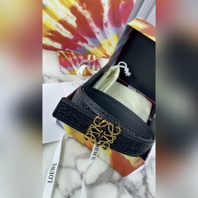 LOEWE Женский пояс Anagram из тисненной кожи гладкой кожи Ширина