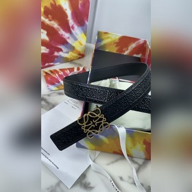 LOEWE Женский пояс Anagram из тисненной кожи гладкой кожи Ширина