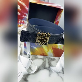 LOEWE Женский пояс Anagram из тисненной кожи гладкой кожи Ширина
