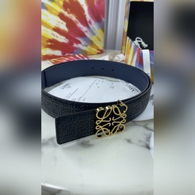 LOEWE Женский пояс Anagram из тисненной кожи гладкой кожи Ширина