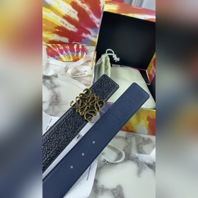 LOEWE Женский пояс Anagram из тисненной кожи гладкой кожи Ширина 
