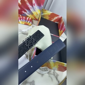 LOEWE Женский пояс Anagram из тисненной кожи гладкой кожи Ширина 