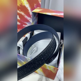 LOEWE Женский пояс Anagram из тисненной кожи гладкой кожи Ширина 