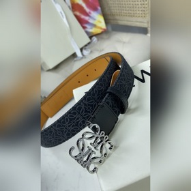 LOEWE Женский пояс Anagram из жаккардового полотна и кожи бычка