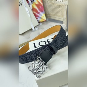 LOEWE Женский пояс Anagram из жаккардового полотна и кожи бычка