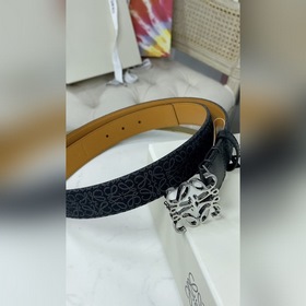 LOEWE Женский пояс Anagram из жаккардового полотна и кожи бычка