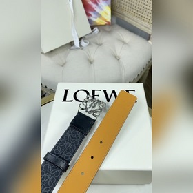 LOEWE Женский пояс Anagram из жаккардового полотна и кожи бычка 