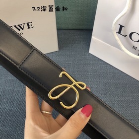 Дамский ремень Loewe с точно выполненной пряжкой из итальянской к