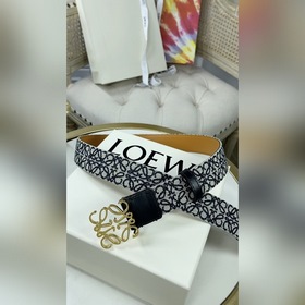 LOEWE Ремень из гофрированной ткани кожи Anagram  Ремень из кожи