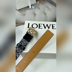 LOEWE Ремень из гофрированной ткани кожи Anagram  Ремень из кожи