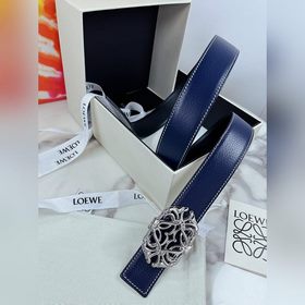 Loewe Двусторонний ремень с пряжкой с узором Anagram Изготовлен