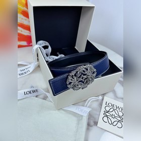 Loewe Двусторонний ремень с пряжкой с узором Anagram Изготовлен 
