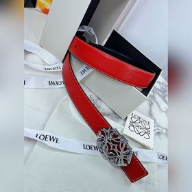 Loewe Двусторонний ремень с пряжкой с узором Anagram Изготовлен