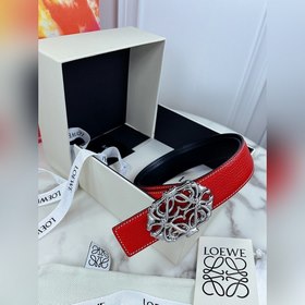 Loewe Двусторонний ремень с пряжкой с узором Anagram Изготовлен 