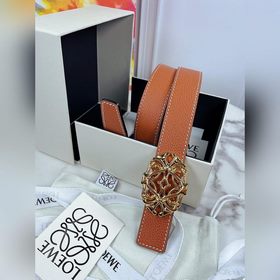 Двусторонний ремень Loewe с пряжкой с узором Anagram Изготовлен и