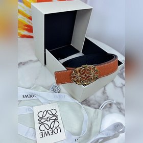 Двусторонний ремень Loewe с пряжкой с узором Anagram Изготовлен и