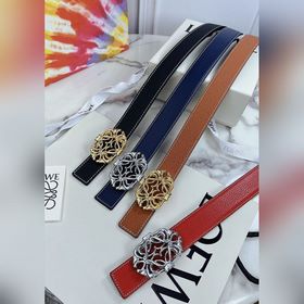 Двусторонний ремень Loewe с пряжкой с узором Anagram Изготовлен и