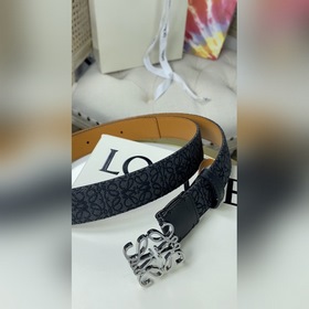 LOEWE Браслет из гофрированной кожи кожи Anagram Ремень из кожи