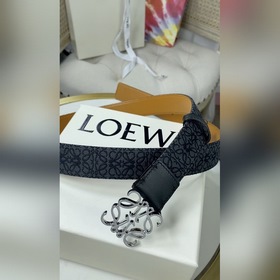 LOEWE Браслет из гофрированной кожи кожи Anagram Ремень из кожи