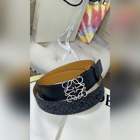 LOEWE Браслет из гофрированной кожи кожи Anagram Ремень из кожи