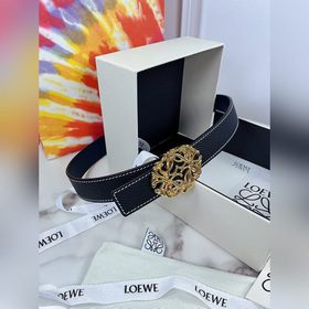 Loewe Двусторонний ремень с пряжкой с узором Anagram Изготовлен