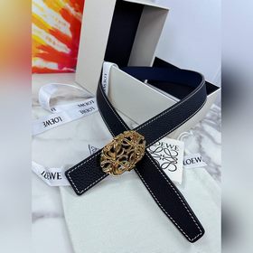 Loewe Двусторонний ремень с пряжкой с узором Anagram Изготовлен