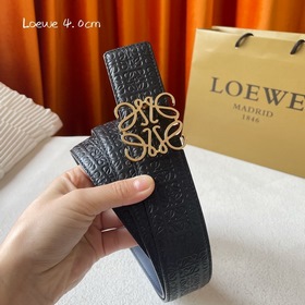LOEWE Новый ремень с тиснением Изготовлен из мягкой двусторонней