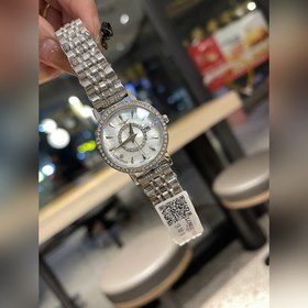 Женские часы Longines с кварцевым механизмом, украшенные перламут