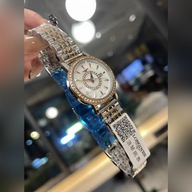 Женские часы Longines с кварцевым механизмом, украшенные перламут