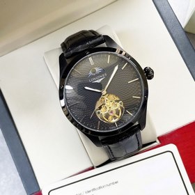 Элегантные мужские часы Longines с большим маховиком и фазой Луны