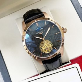 Элегантные мужские часы Longines с большим маховиком и фазой Луны