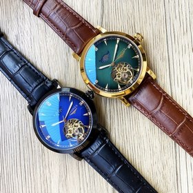 Longines, изысканные мужские часы с большим маховиком и фазой Лун