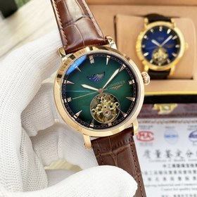 Longines, изысканные мужские часы с большим маховиком и фазой Лун