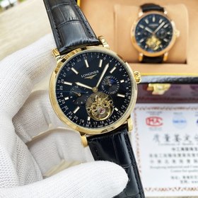 Longines, высококачественные мужские часы с большим маховиком и л
