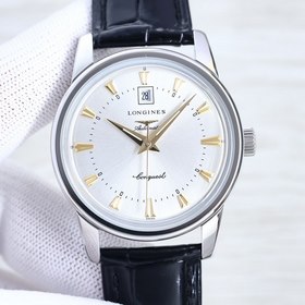 Longines Классические мужские часы с тремя стрелками календарем, 